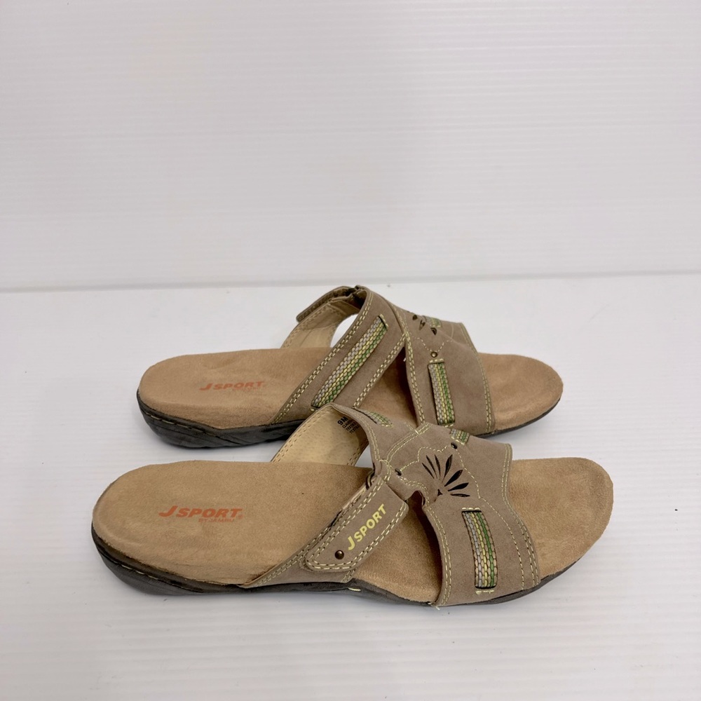 JSPORT sandals women’s size 9M Tan/Gray